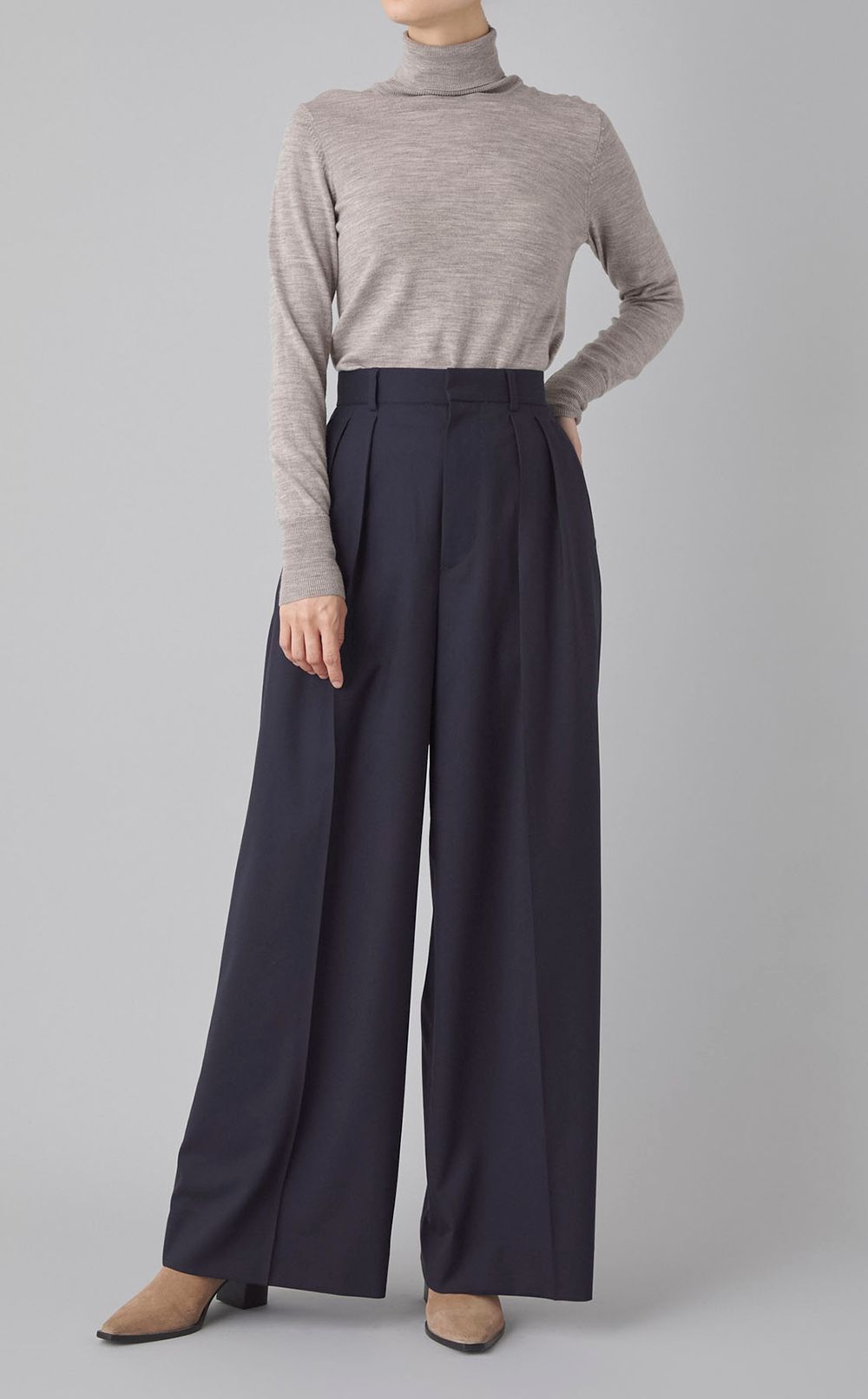 ウールトロバギーパンツ