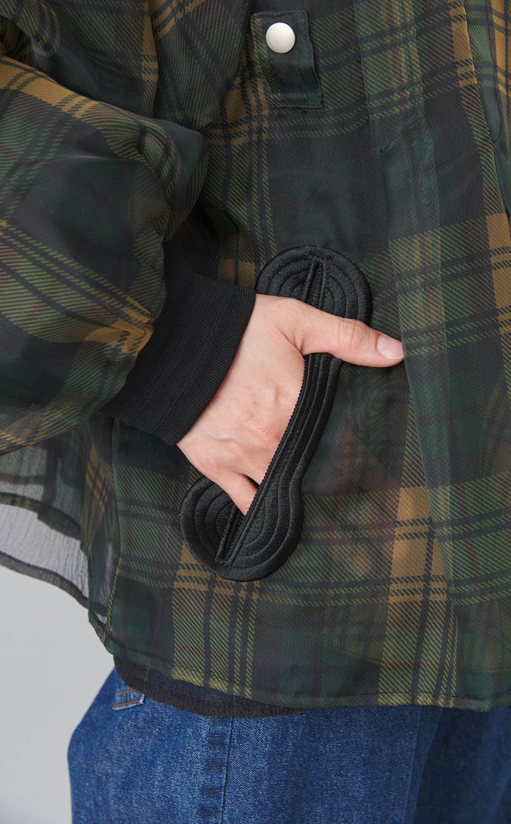 シースルータータンチェックMA-1