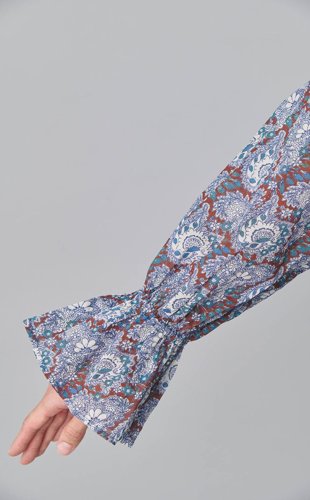 コットンオーガンザペイズリーワンピース