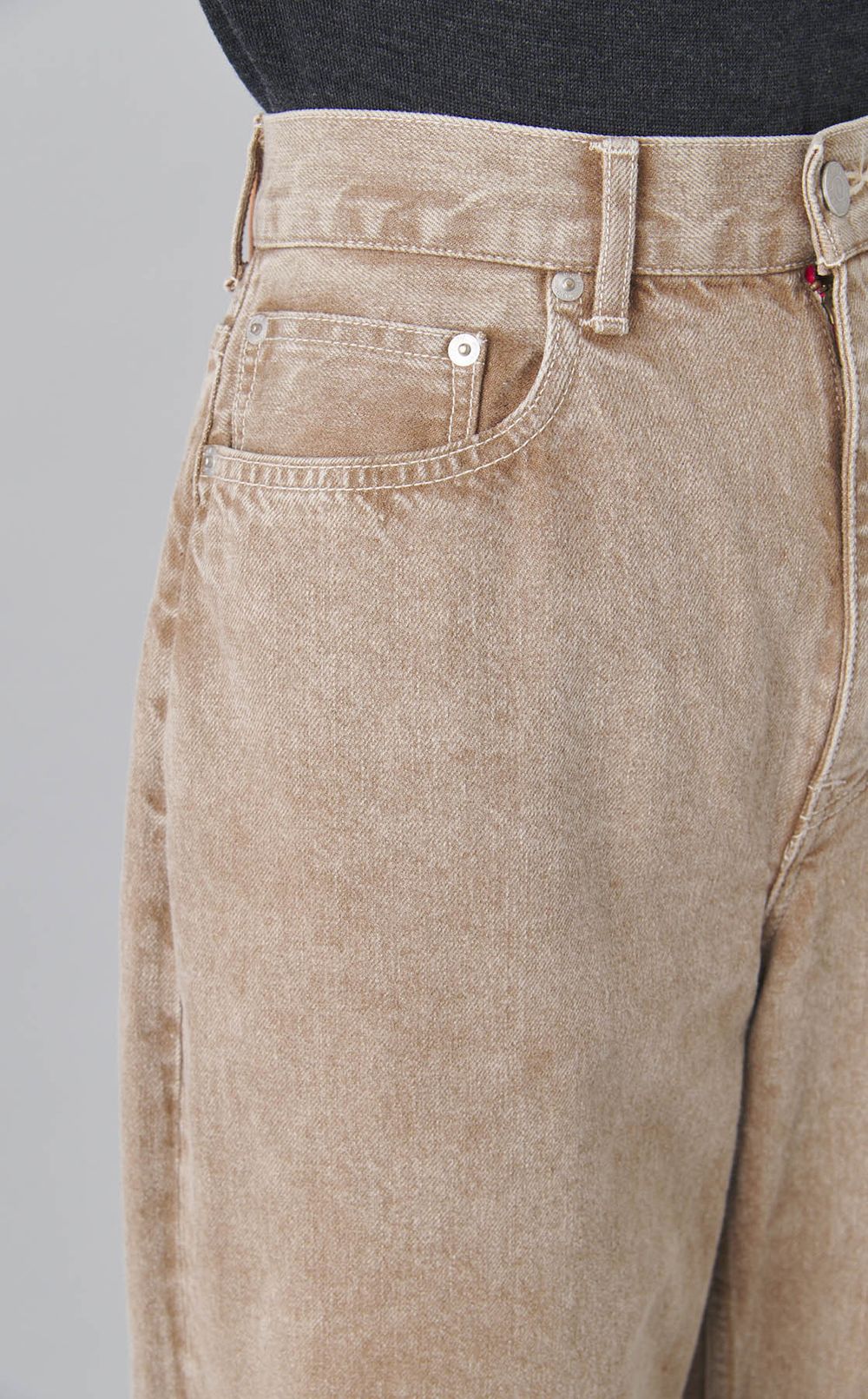 2wayフリップヘムオーガニックデニムパンツ