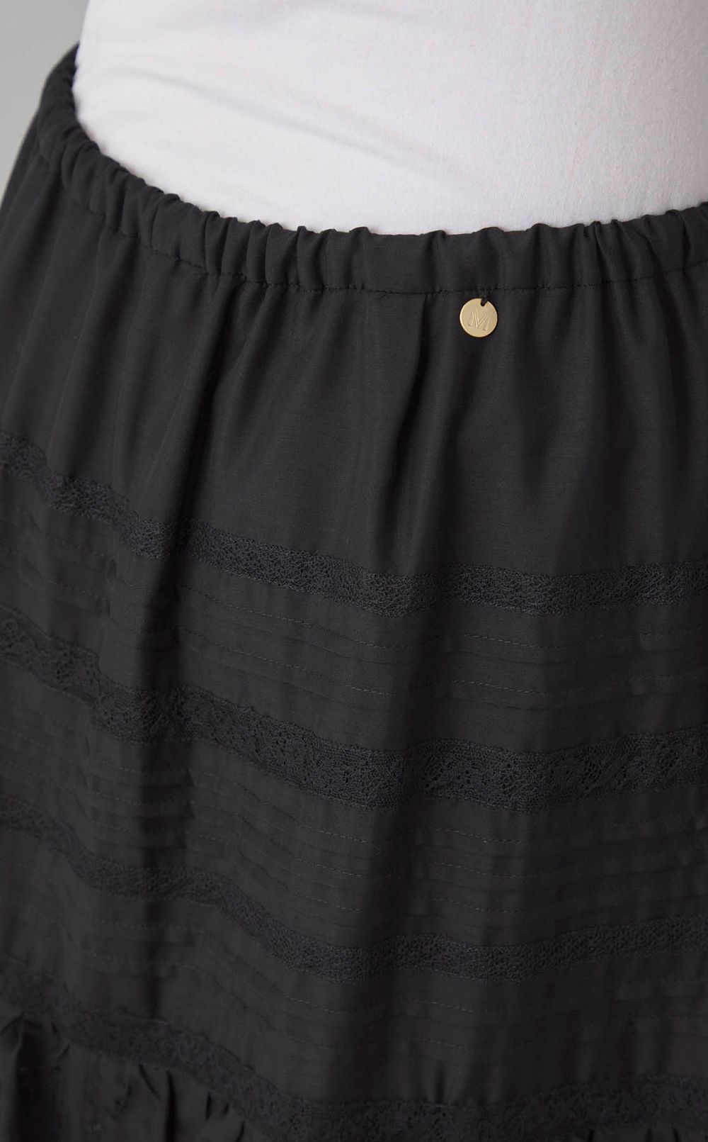 レースレイヤードスカート