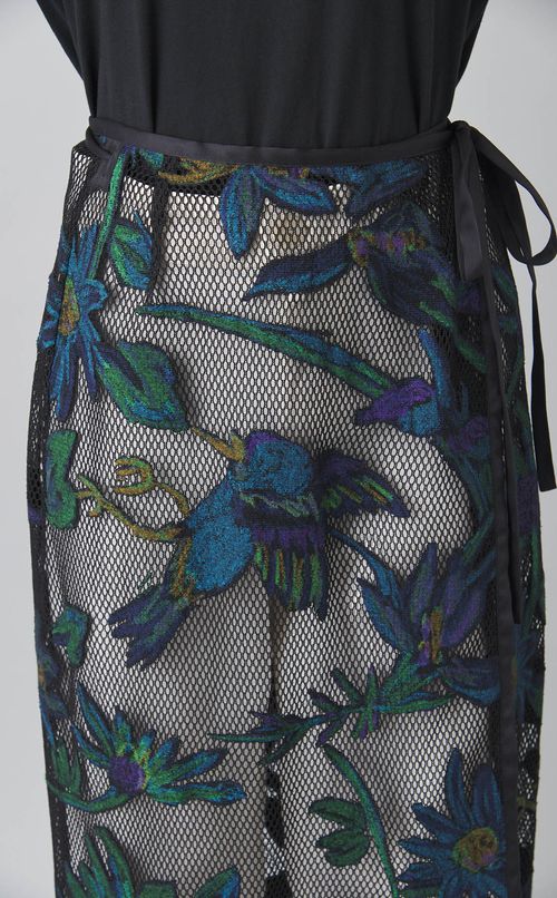 オパールフラワーラップスカート