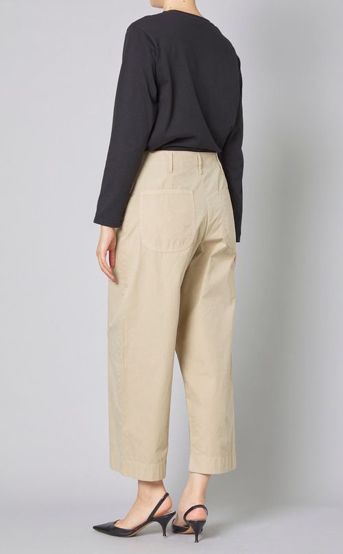 コットンクロップドチノパンツ