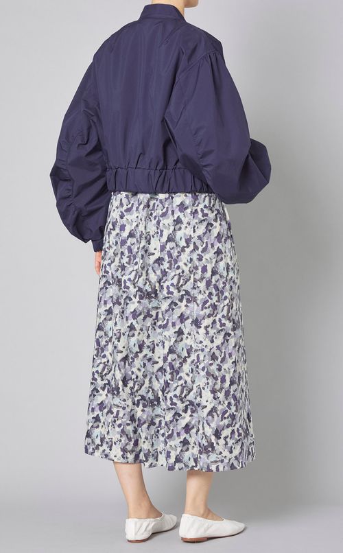 ギャザースリーブMA-1ブルゾン