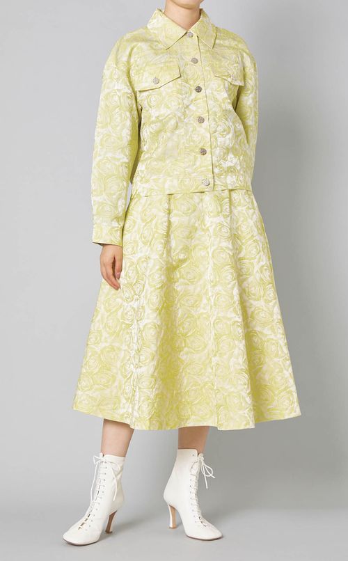 ローズジャガードショートブルゾン