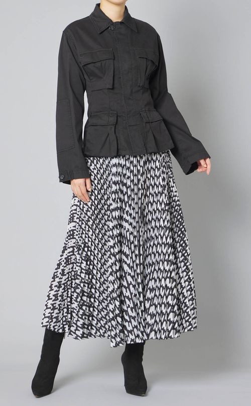 コットンフロントポケットシャツブルゾン