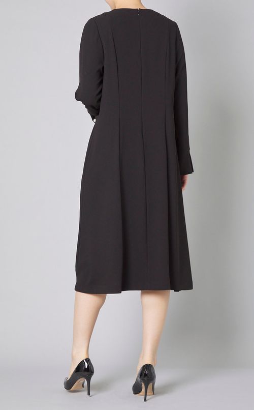 パール付タックデザインワンピース