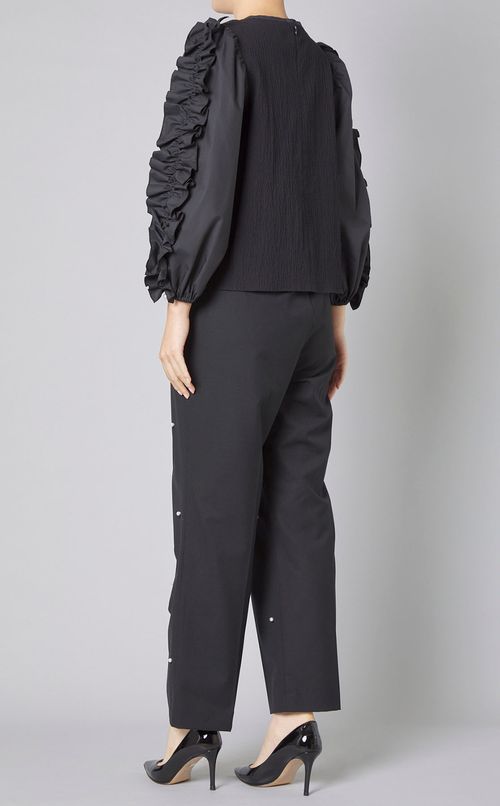 フリルスリーブブラウス