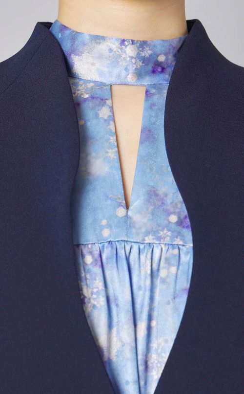 パールカーブドノーカラージャケット