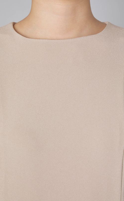 パール付タックデザインワンピース