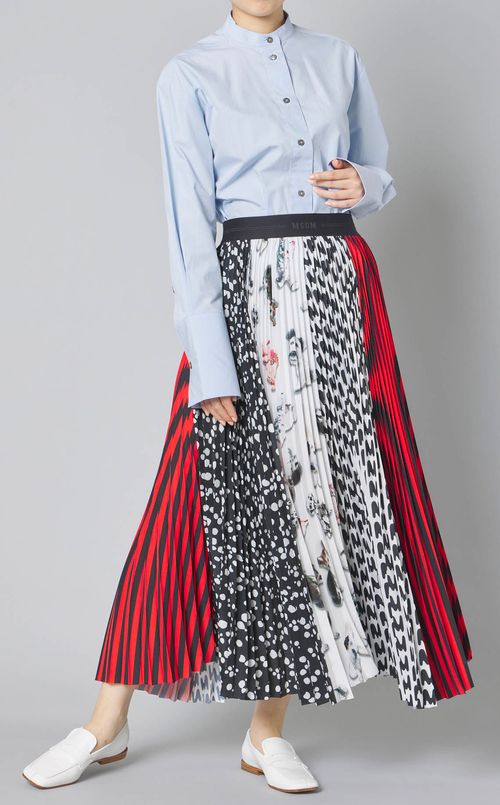 マルチプリントプリーツスカート