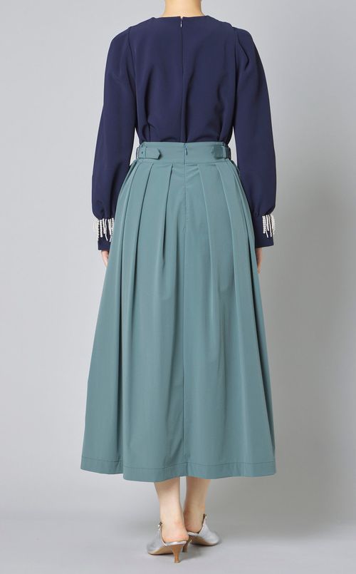 ベルテッドフレアスカート