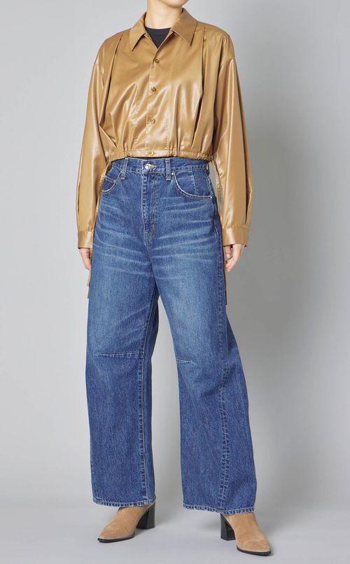 シャイニータフタシャツブルゾン