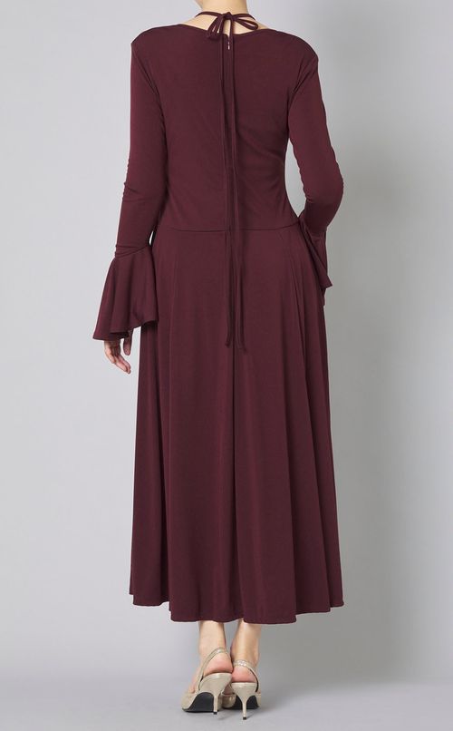 【別注】ホルターネックリボンジャージーワンピース