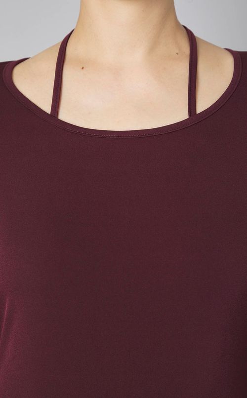 【別注】ホルターネックリボンジャージーワンピース