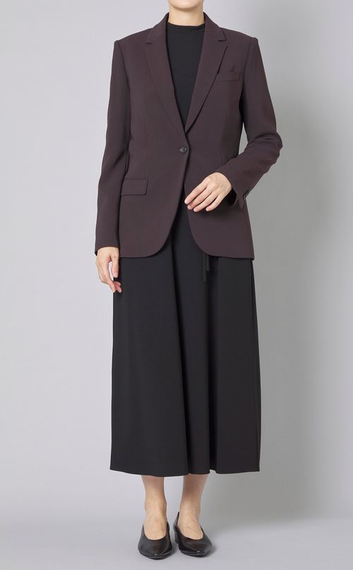 ノースリーブロングベルトワンピース