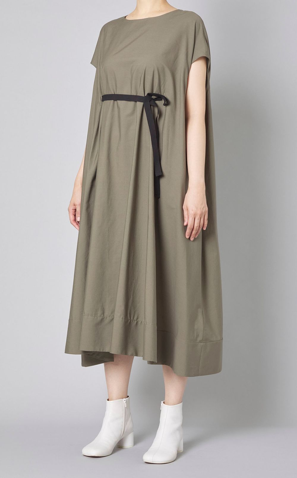 送料・関税込み★Maison Margiela ウエストリボンワンピース MM6 Maison Margiela|コットンフロントリボンテントワンピース