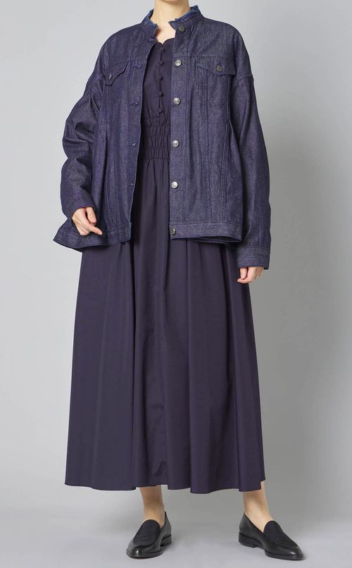 ペプラムフォルムデニムジャケット