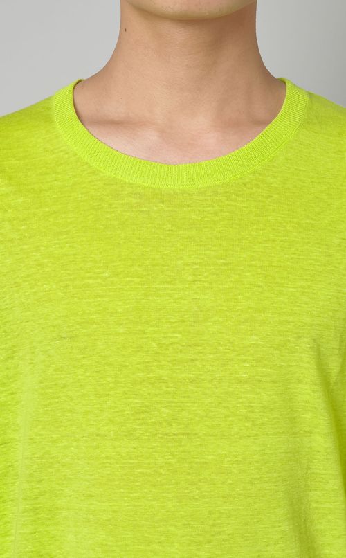 クルーネックニットT