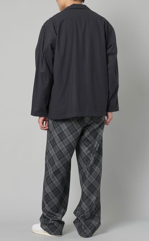 ファインウールチェックオーバーシャツ