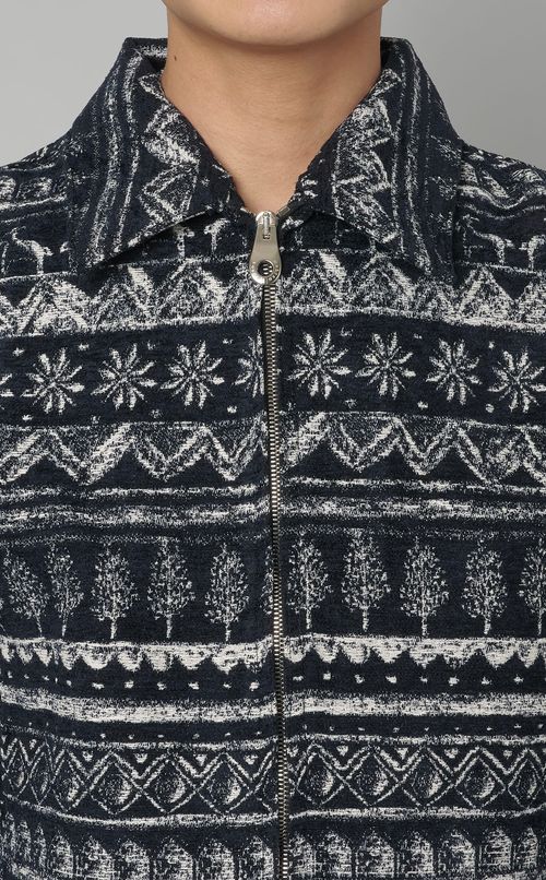 グラフィックジップブルゾン