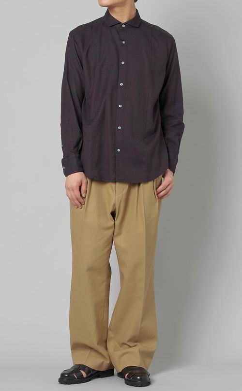 コットンロングスリーブシャツ