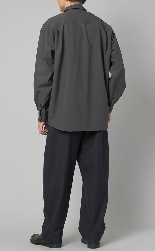 トロピカルストラップスリーブシャツ