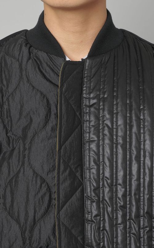 リバーシブルキルティングブルゾン