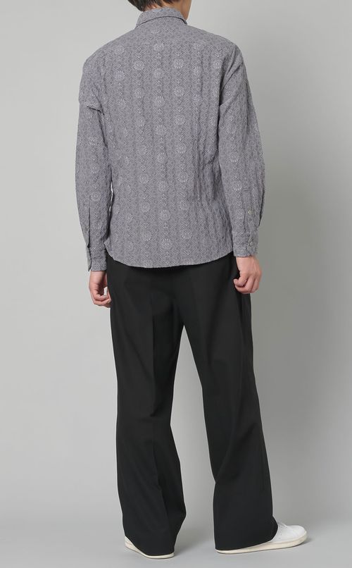 ロングスリーブジャカードシャツ