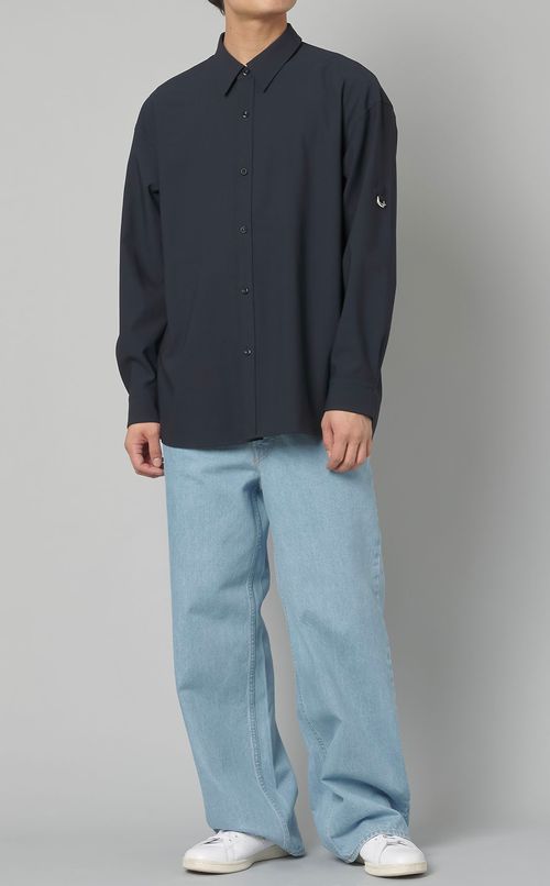 トロピカルストラップスリーブシャツ