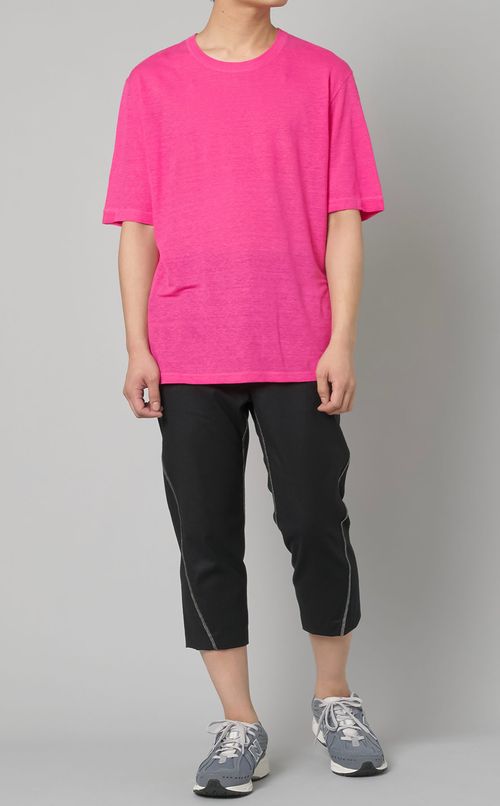 クルーネックニットT