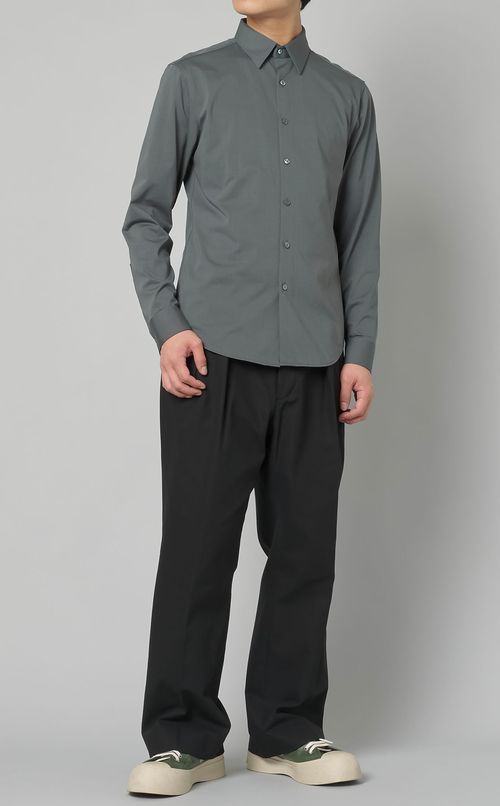 ストラクチャーニットシャツ