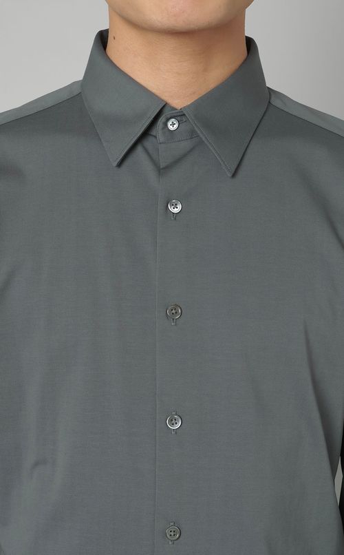 ストラクチャーニットシャツ