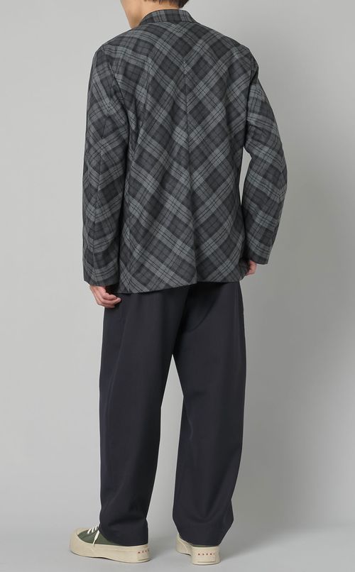 チェックバイアスアンコンジャケット