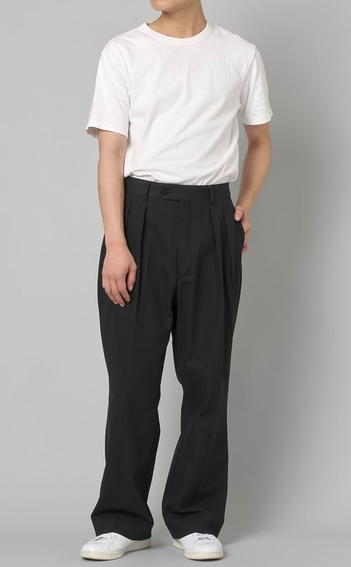 カツラギ2タックワイドパンツ