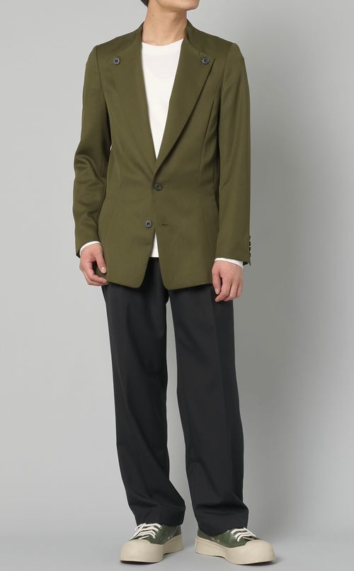ウールツイルボタンドジャケット