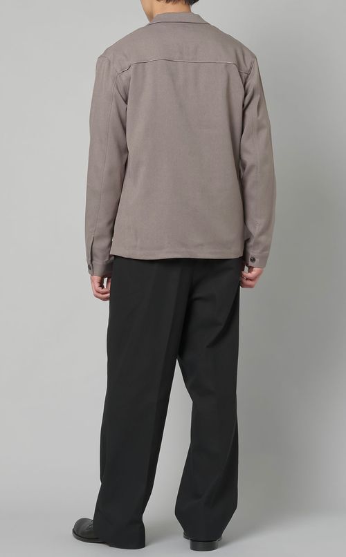 ウール調シャツブルゾン