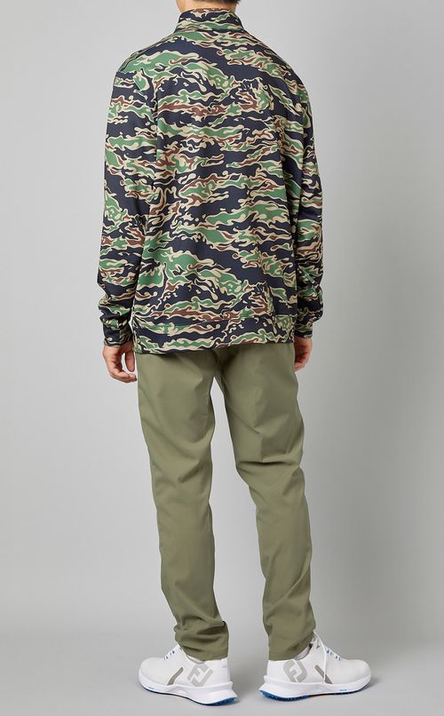 【手洗い可】カモフラジッププルオーバー