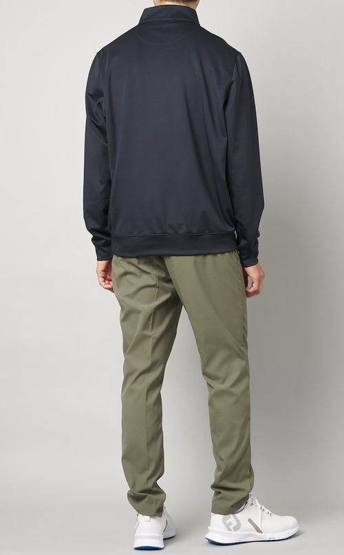 【手洗い可】ハーフジッププルオーバー