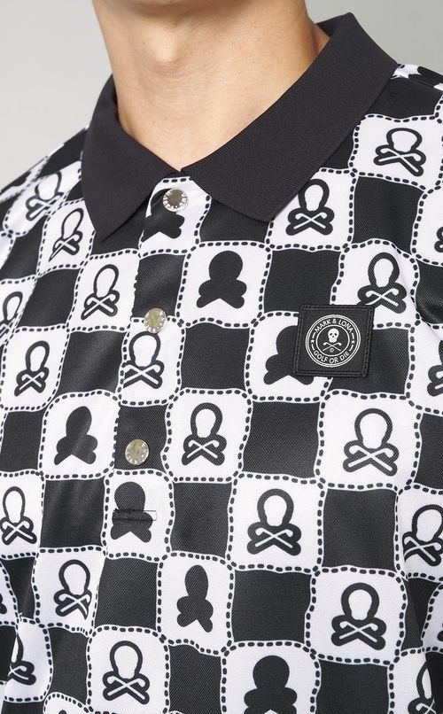 【手洗い可】チェックポロシャツ