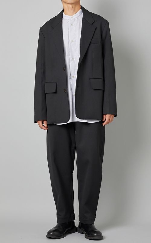 ポリヴィスコーステーパードパンツ