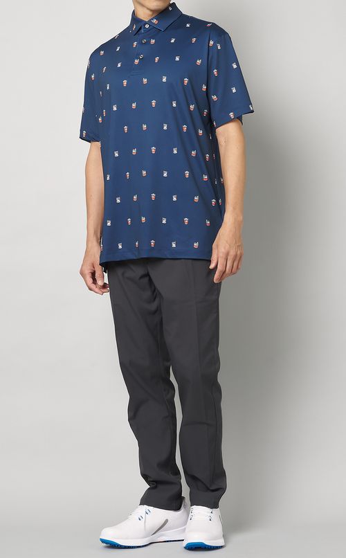 【手洗い可】プリントポロシャツ