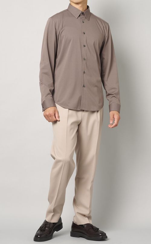 ストラクチャーニットシャツ