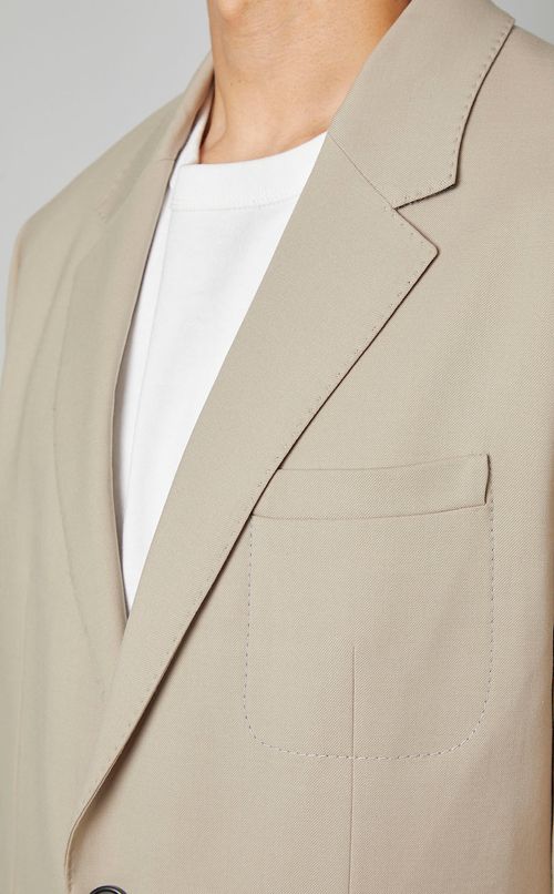 1ボタンボックスジャケット