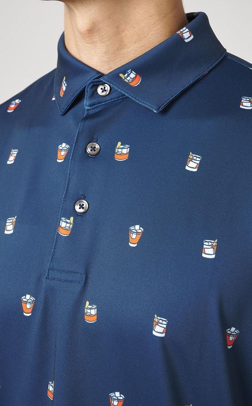 【手洗い可】プリントポロシャツ