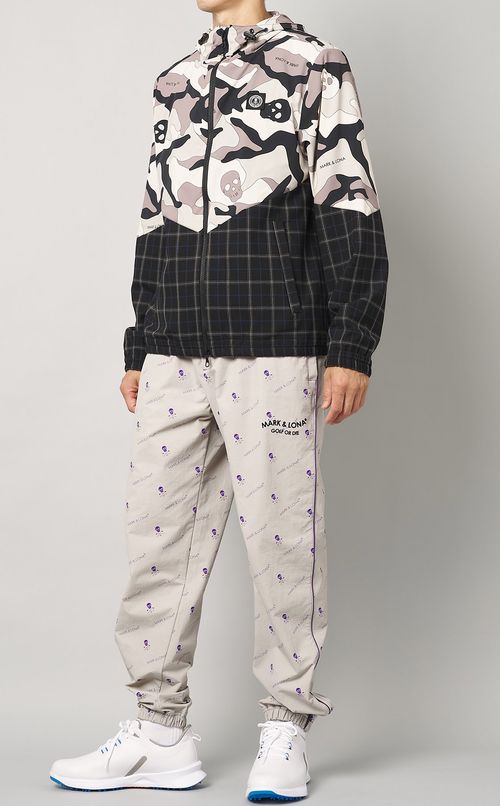 カモフラージュバイカラーブルゾン