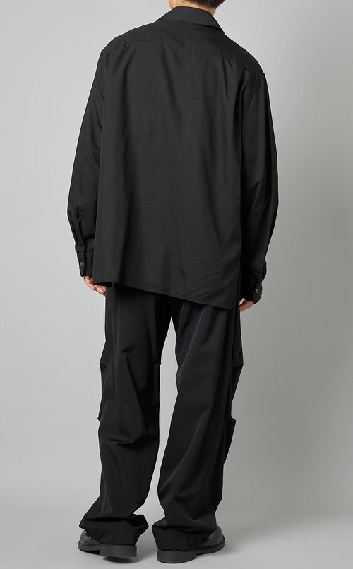 ヴィスコースジップオーバーシャツ