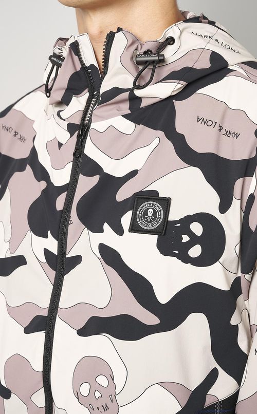 カモフラージュバイカラーブルゾン