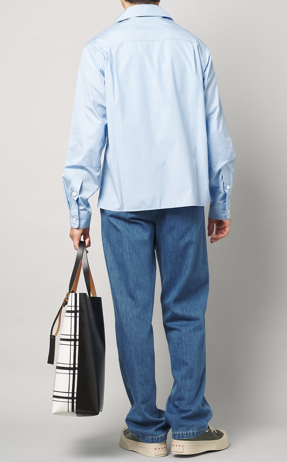 TRIBECAチェックショッピングバッグ