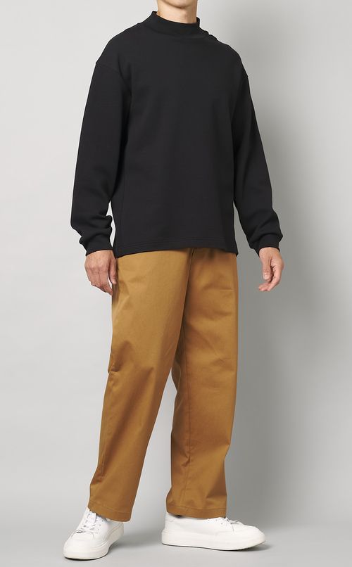 コットンツイルワイドパンツ